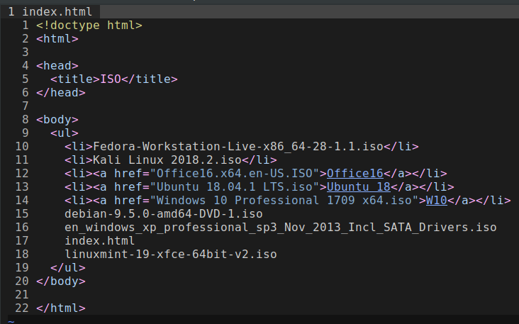 File Contents Before Modification